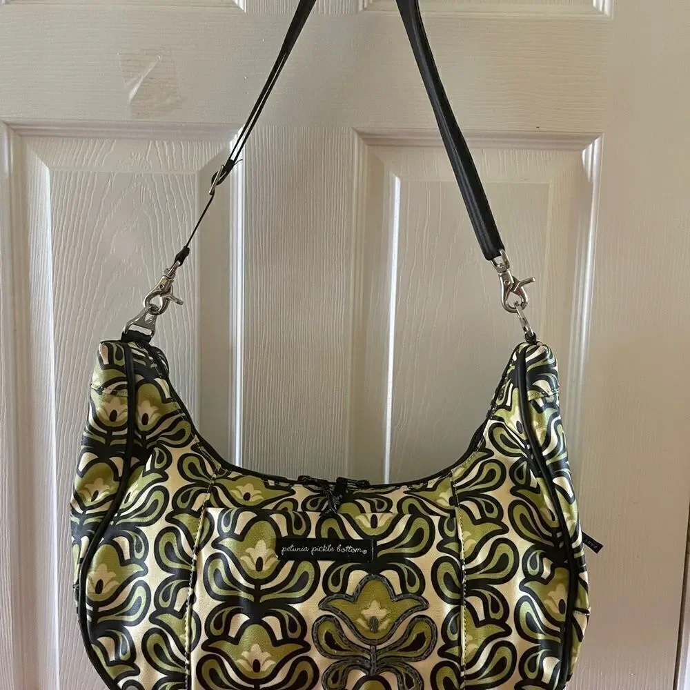 Petunia Pickle Bottom Shoulder/cross body bag canvas coated diaper bag